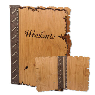 Speisekarte aus Holz Modell Okabi Wine