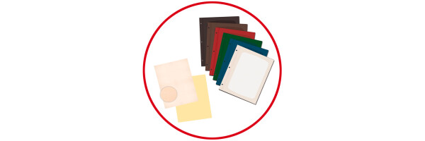 Steckkarten - Speisekarten-Papier