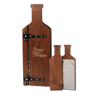 Weinkarte aus Holz Holz dunkel