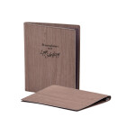 Speisekarte Stylo Soft Click A5 mit Eigenlogo - Woody...