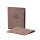 Speisekarte Stylo Soft Click A5 mit Eigenlogo - Woody Mittelbraun