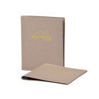 Speisekarte Stylo Soft Click A5 mit Eigenlogo - Yuta Beige