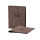 Speisekarte Stylo Soft Click A5 mit Eigenlogo - Woody Dunkelgrau
