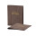 Speisekarte Stylo Soft Click A5 mit Eigenlogo - Woody Dunkelgrau