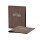 Speisekarte Stylo Soft Click A5 mit Eigenlogo - Woody Dunkelgrau