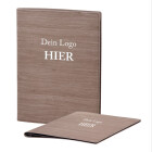 Speisekarte Stylo Soft Click A4 mit Eigenlogo - Woody...