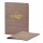Speisekarte Stylo Soft Click A4 mit Eigenlogo - Woody Mittelbraun