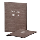Speisekarte Stylo Soft Click A4 mit Eigenlogo - Woody...