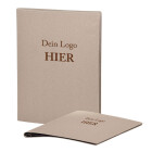 Speisekarte Stylo Soft Click A4 mit Eigenlogo - Yuta Beige