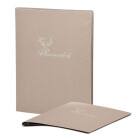 Speisekarte Stylo Soft Click A4 mit Eigenlogo - Yuta Beige